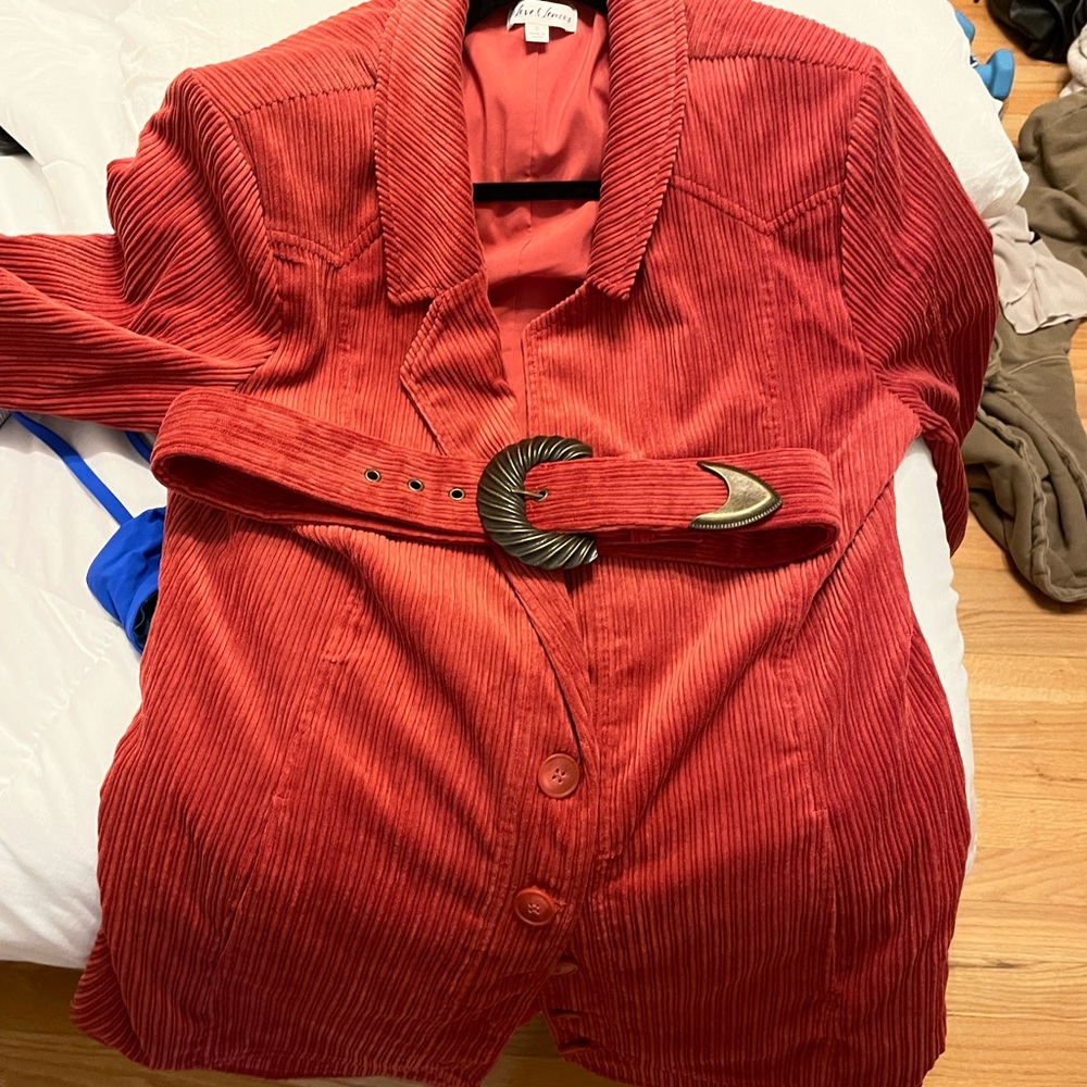 For love and lemons S blazer dress in rust